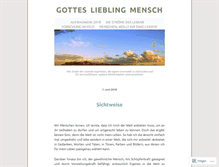 Tablet Screenshot of gotteslieblingmensch.com